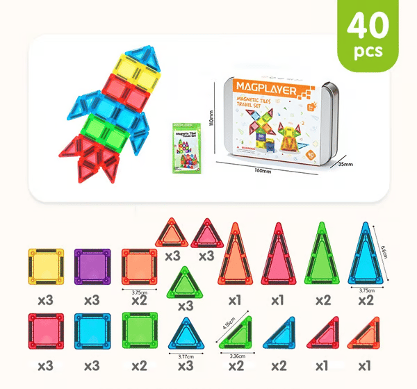 🎁Last Day Special 49% OFF - Mini Magnetic Tiles Building Blocks