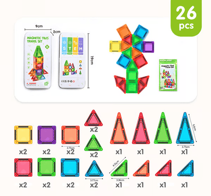🎁Last Day Special 49% OFF - Mini Magnetic Tiles Building Blocks