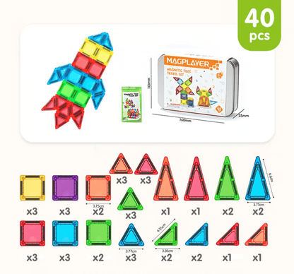 🎁Last Day Special 49% OFF - Mini Magnetic Tiles Building Blocks